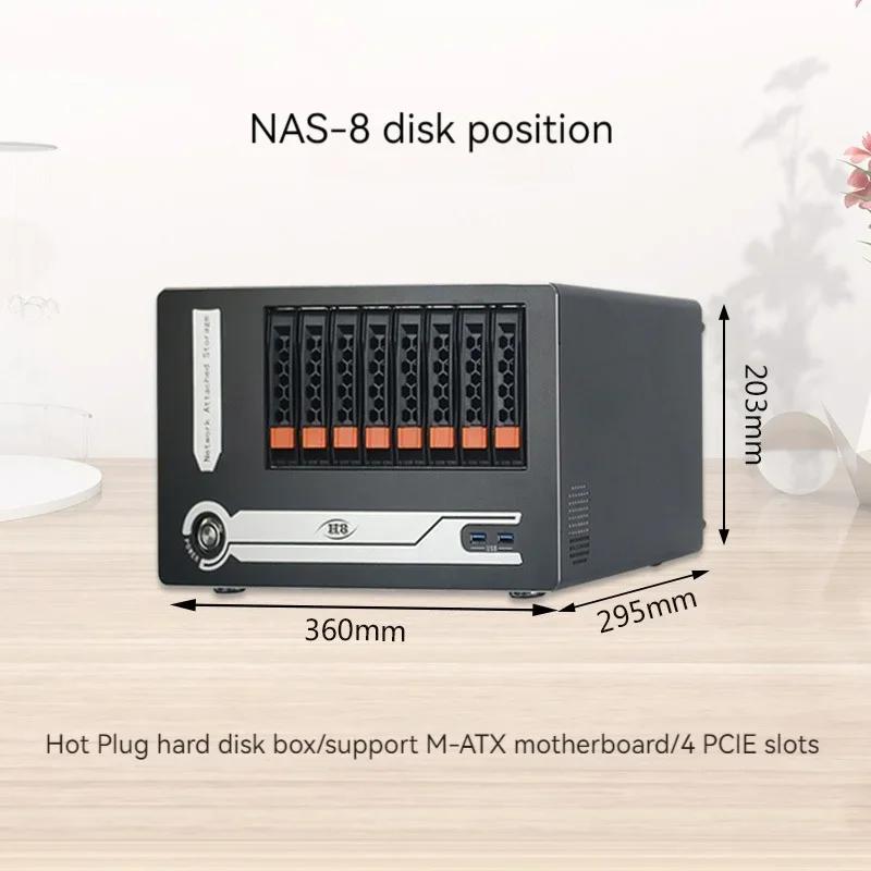   NAS 8 HDD   ̽  M-ATX , Ŭ ¥  ɼ, USB3.0